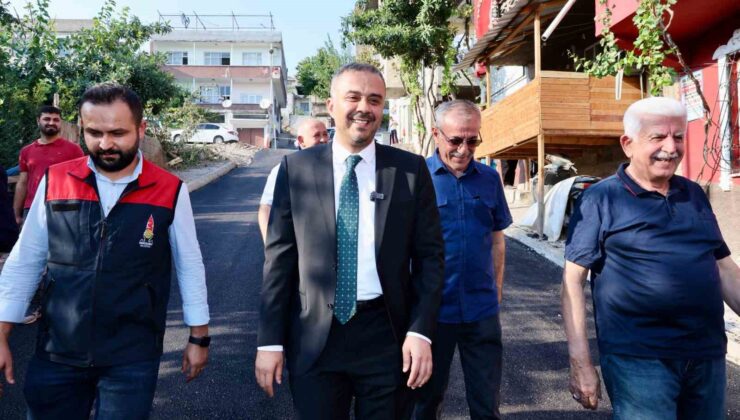 Mahalle sakinlerinden Başkan Toptaş’a teşekkür