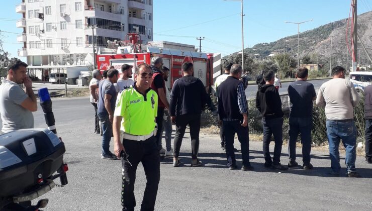 Mersin’de ticari araç dereye uçtu: 1 yaralı