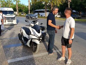Motosikletleri karıştırıp başka motora binip gitti, polisin araması ile motosikleti geri getirdi