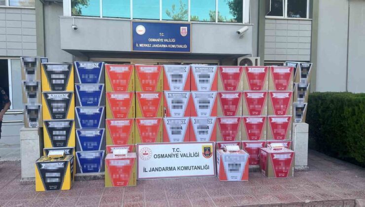 Osmaniye’de  2 milyon 500 bin makaron ele geçirildi