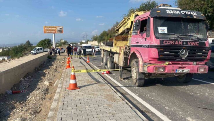 Osmaniye’de vincin çarptığı işçi hayatını kaybetti