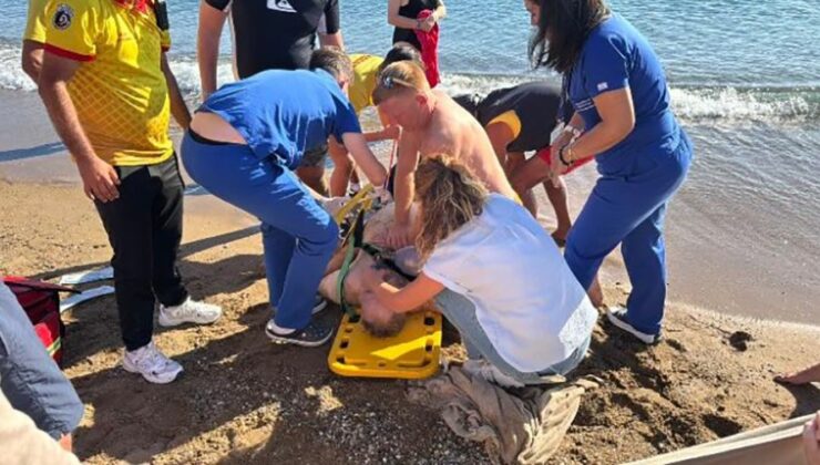 Plajda rahatsızlanan Alman turist hastane yolunda hayatını kaybetti