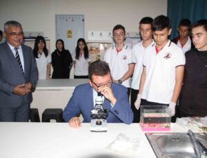 Serik’te hayırsever firmadan fen lisesine 3 laboratuvar