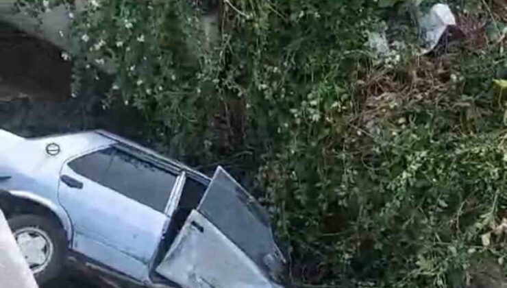 Su kanalına düşen Tofaş’ın sürücüsü yaralandı