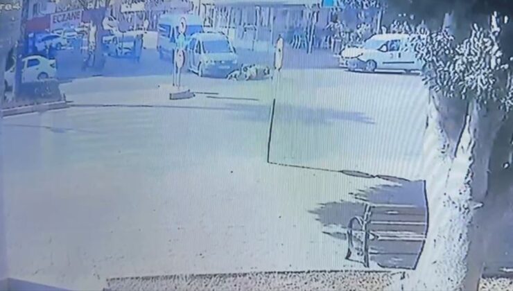 Ticari araca çarpmamak için kendilerini motosiklette attılar