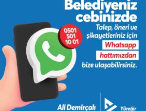 Yüreğir’de  Whatsapp İletişim Hattı kuruldu
