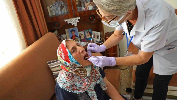 2024 yılı içerisinde 101 evde 45 diş çekimi, 5 diş temizliği, 2 dolgu ve 7 protez işlemi yapıldı