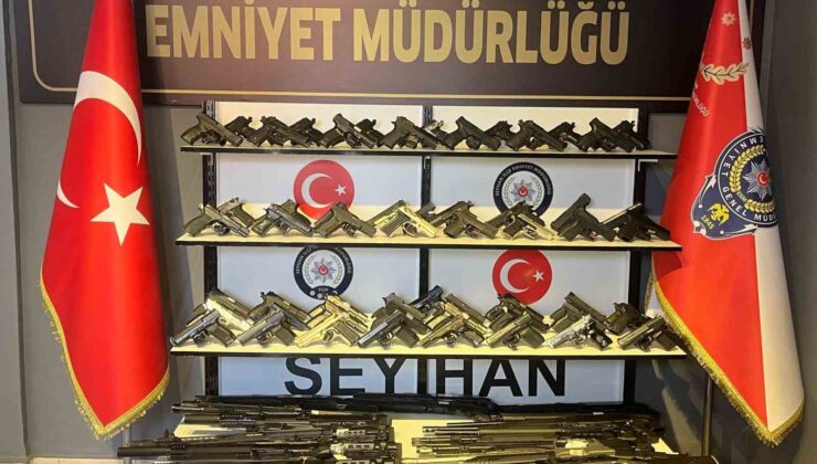 Adana’da 101 ruhsatsız silah ele geçirildi