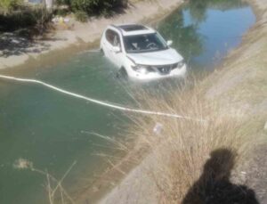 Adana’da cip sulama kanalına düştü