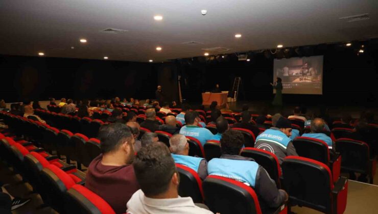 Alanya Belediyesi personeline iş sağlığı ve kadına şiddete yönelik seminer