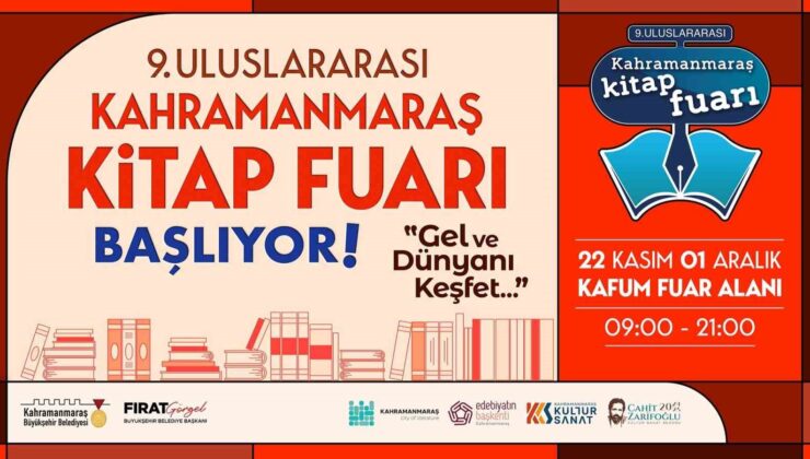 Anadolu’nun en büyük kitap fuarında edebiyat şöleni yaşanacak