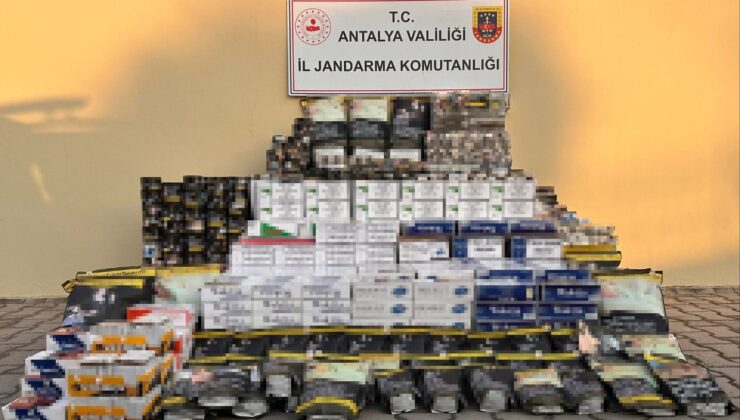Antalya’da bir işletmede 860 kilo tütün ele geçirildi
