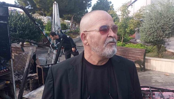 Ekmek teknesi gece küle döndü, sabah işyerine gelince küle dönmüş işyerini gördü