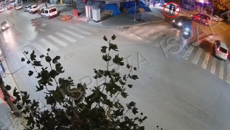 Isparta’daki kaçak kazıda şüphelinin yakalanış anı kamerada