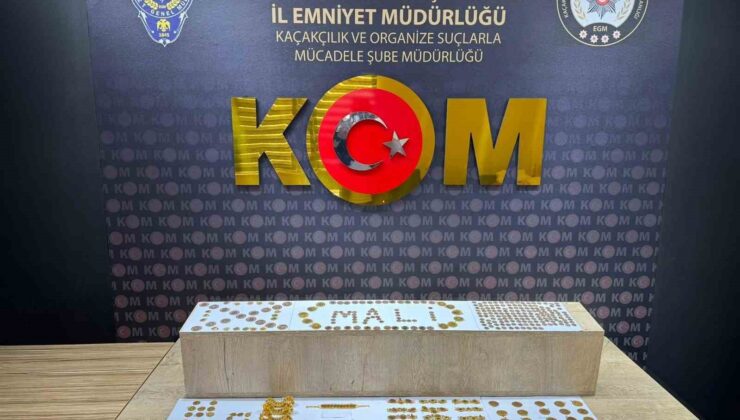Kahramanmaraş’ta gramajı ile oynanmış 686 parça altın ele geçirildi