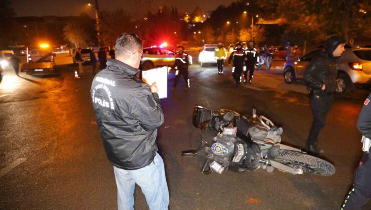 Kahramanmaraş’ta yunus polislerine otomobil çarptı: 2 polis yaralı