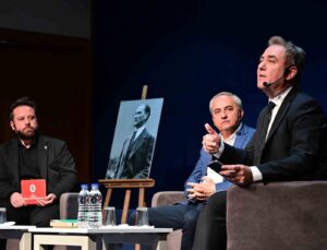 Kepez Forum’da Sinan Meydan ile Atatürk, kadın ve çocuk söyleşisi
