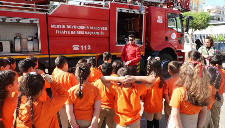 Mersin İtfaiye Teşkilatı öğrencileri ağırladı