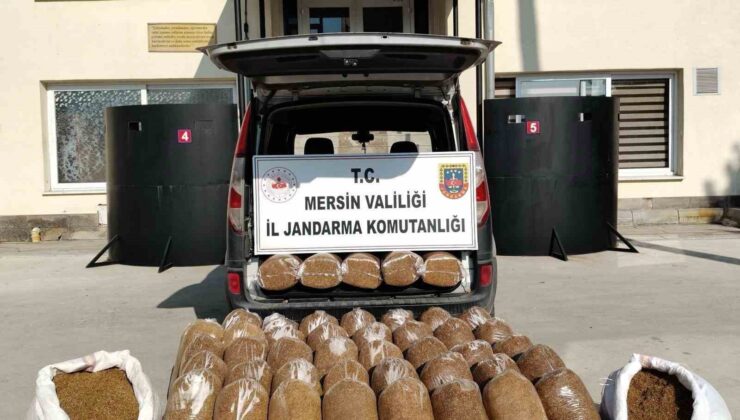 Mersin’de 455 kilo kaçak tütün ele geçirildi