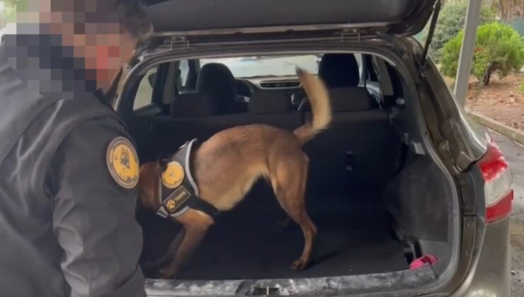 Mersin’de otomobilin stepnesinde 4 kilo 218 gram metamfetamin ele geçirildi