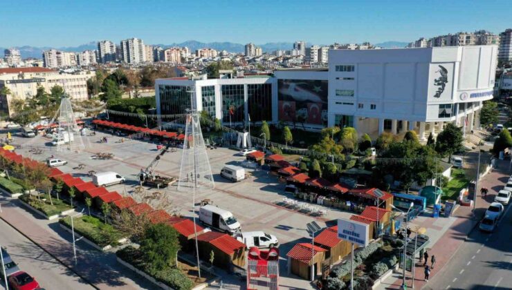 Muratpaşa’da yeni yıl çarşısı hazırlıkları başladı