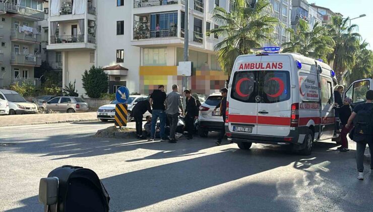 Otomobil ile motosiklet çarpıştı: 1 yaralı