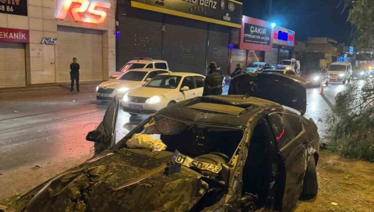 Trafik kazası anbean görüntülendi