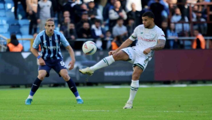 Trendyol Süper Lig: Adana Demirspor: 0 – Konyaspor: 0 (İlk yarı)