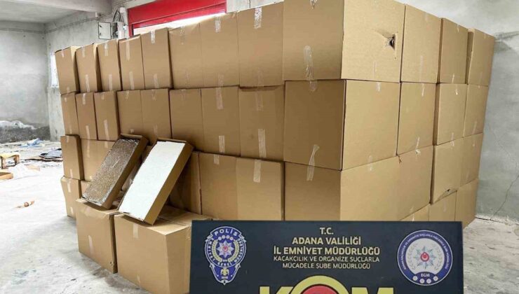 6 milyon 490 bin doldurulmuş tek dal sigara ele geçirildi
