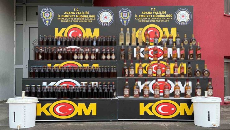 Adana’da yılbaşı öncesi sahte içki operasyonları sürüyor