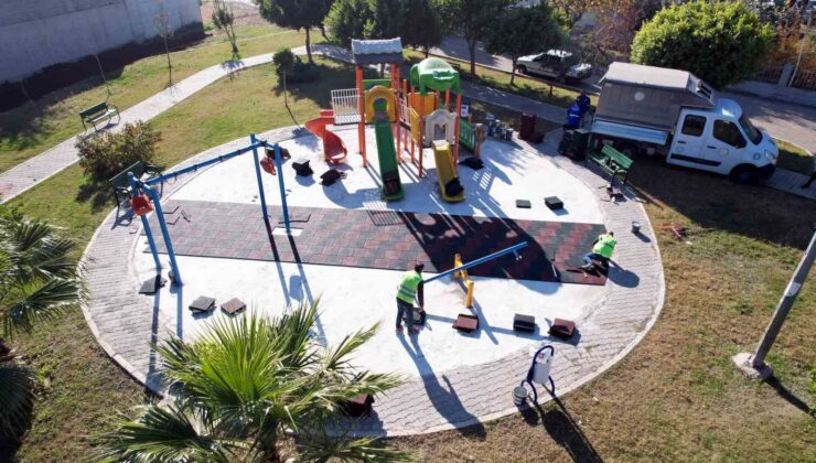 Akdeniz Belediyesi parkları daha güvenli hale getiriyor
