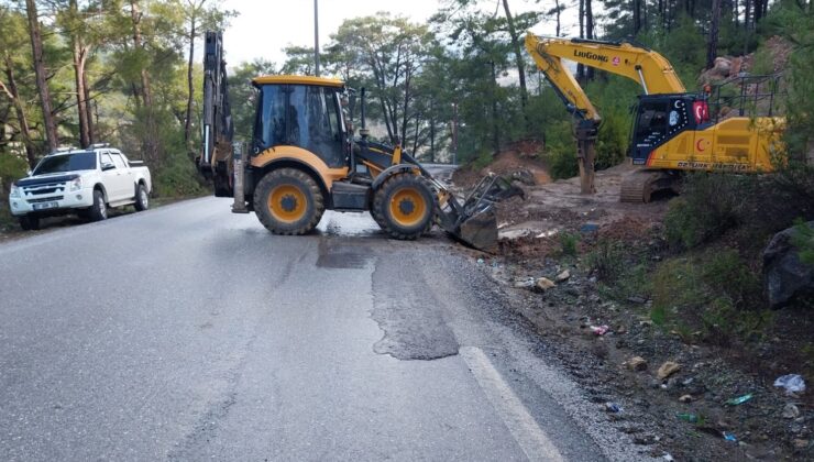 Alanya’da kuzeyde kar, güneyde heyelanla mücadele devam ediyor