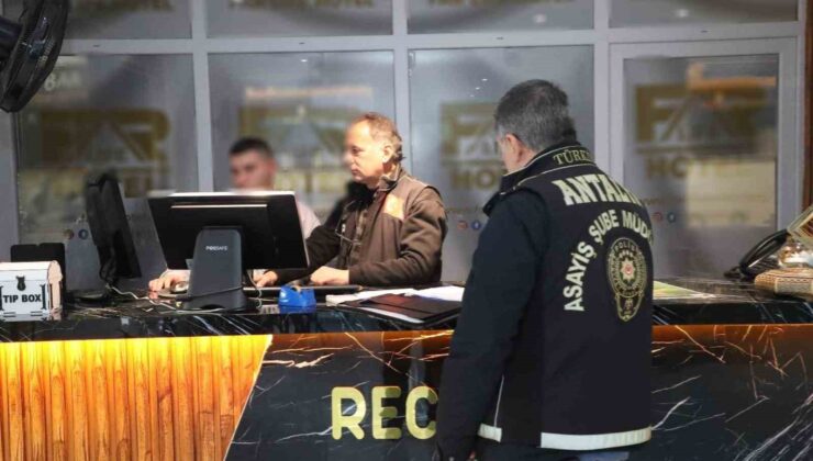 Antalya’da günübirlik konaklama yerlerine eş zamanlı denetim