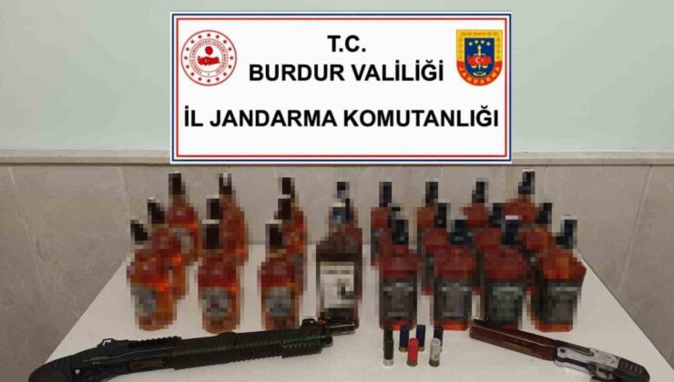 Burdur’da kaçak alkol ele geçirildi