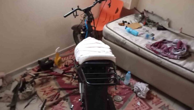 Isparta’da çaldığı motosikleti parçalarken suçüstü yakalandı