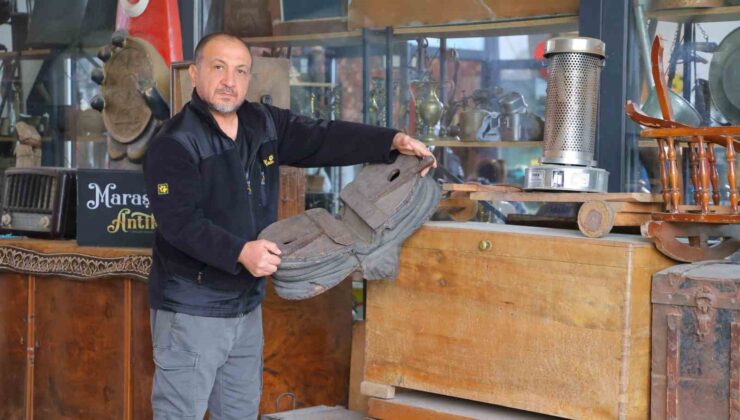 Kahramanmaraşlı antika tutkunu, depremde kurtarılan eşyaları sergiliyor