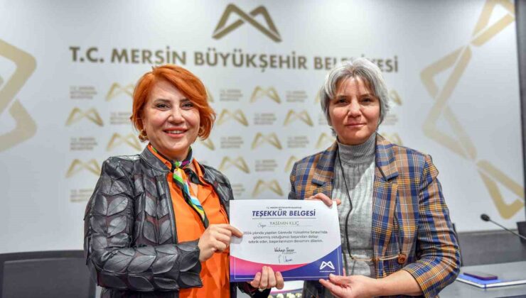 Mersin Büyükşehir Belediyesinde 47 memur ’şef’ kadrosuna yükseldi