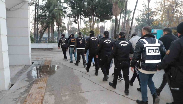Mersin polisinden ’Ajans’ operasyonu: 16 tutuklama