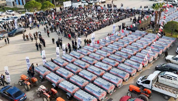 Mersin’de 130 üreticiye sulama tankeri desteği