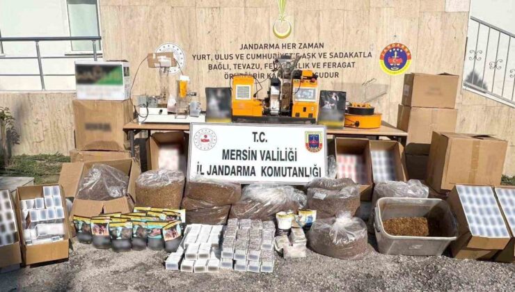 Mersin’de 73 bin 500 adet kaçak makaron ele geçirildi