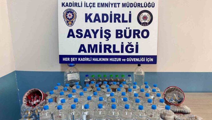 Osmaniye’de yılbaşı öncesi kaçak içki operasyonu: 1 kişi tutuklandı