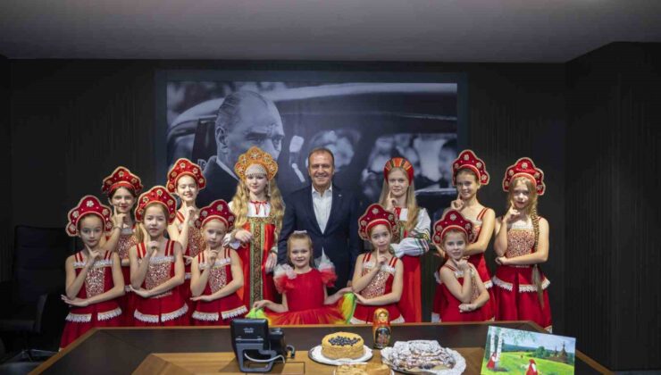 Rus Kültürü Eğitim ve Bilim Derneği’nden Başkan Seçer’e ziyaret