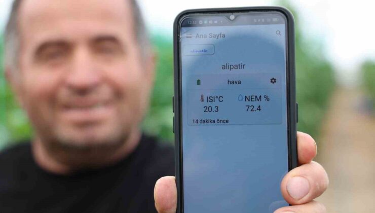 Seralarda sıcaklık ve nem takibi artık cepte