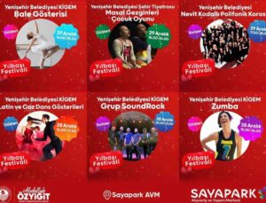 Yenişehir Belediyesinin yılbaşı etkinliklerinde sanat, eğlence ve müzik bir arada olacak