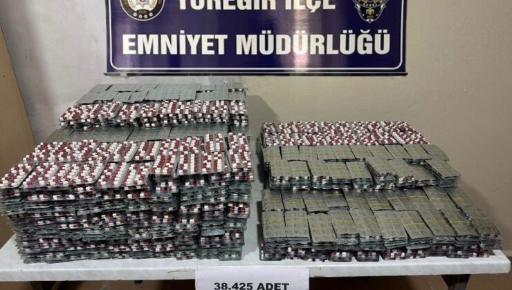 38 bin 425 uyuşturucu hap ele geçirildi