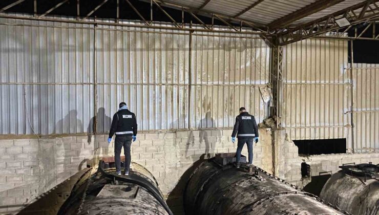Adana’da 182 bin litre sahte akaryakıt ele geçirildi