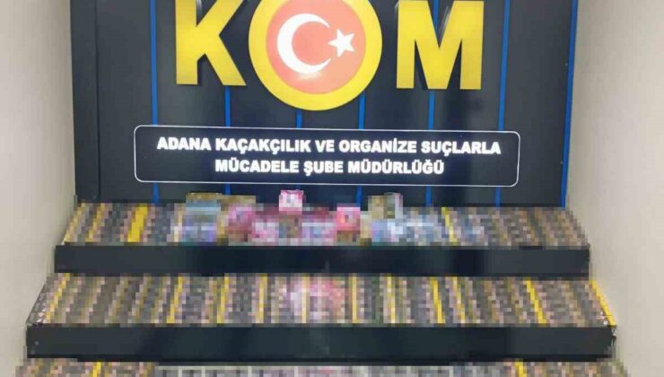 Adana’da 2 bin 750 kaçak sigara, 44 elektronik sigara ele geçirildi