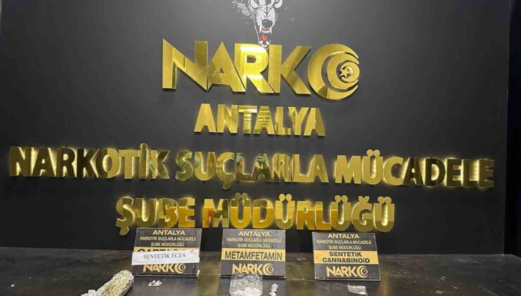 Antalya’da son bir haftada uyuşturucu operasyonlarında 19 tutuklama