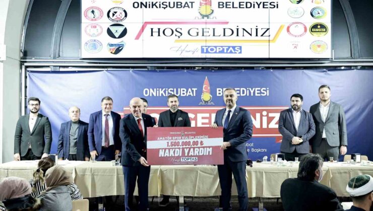 Başkan Toptaş’tan 48 spor kulübüne 1,5 milyon liralık dev destek