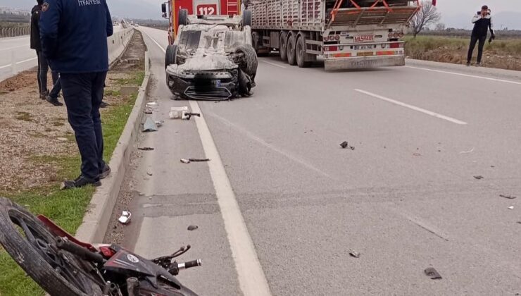 Hassa’da trafik kazası: 2 yaralı